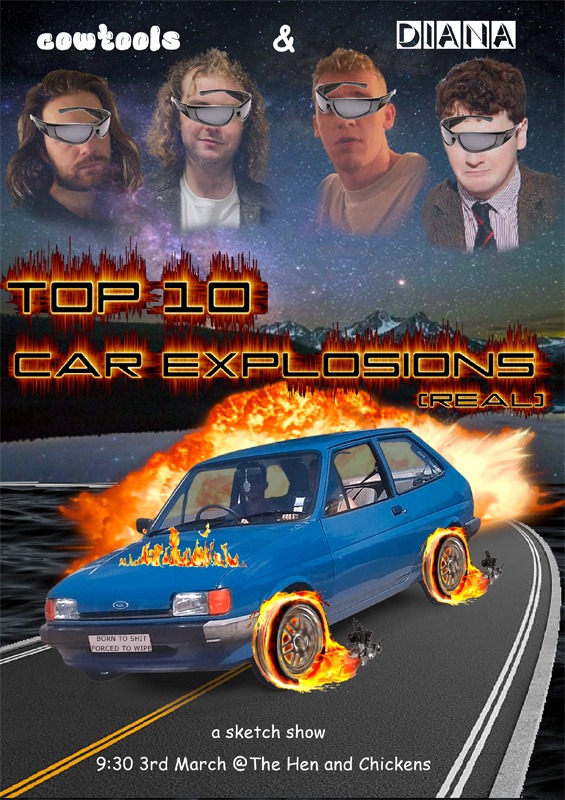 Cowtools & Diana: Top 10 Car Explosions (Real)